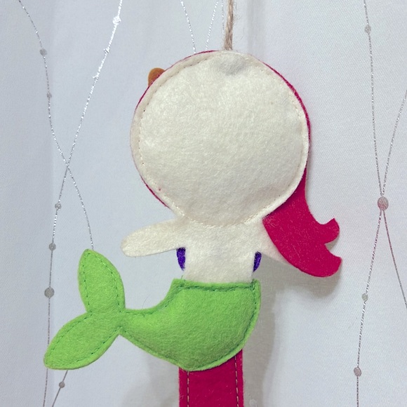 🧜🏻♀️Handmade mermaid decorative hair bow holder with shell - Picture 8 of 10